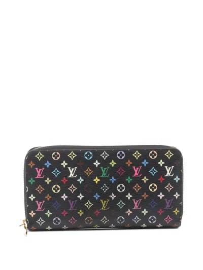 Pre-owned Louis Vuitton 2012 Monogram-pattern Wallet In Black