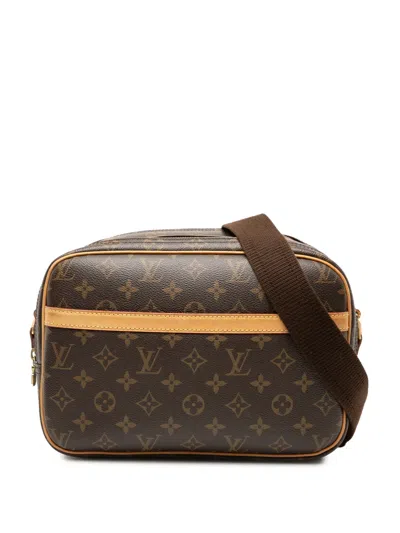 Pre-owned Louis Vuitton 2012 Monogram Reporter Pm Crossbody Bag In Brown