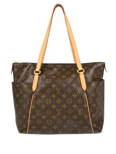 Pre-owned Louis Vuitton 2012 Monogram Shoulder Tote In Brown