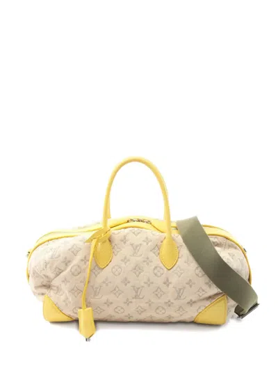 Pre-owned Louis Vuitton 2012 Monogram Speedy Handbag In Yellow