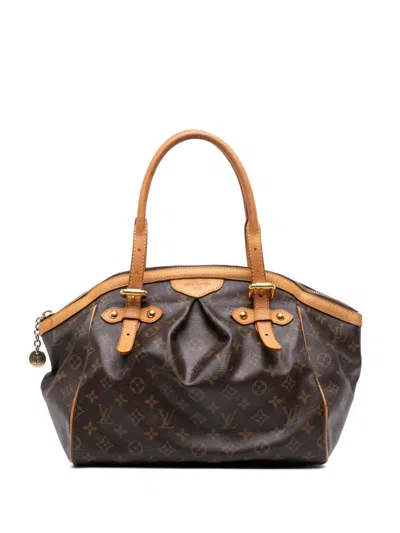 Pre-owned Louis Vuitton 2012 Monogram Tivoli Gm Shoulder Bag In Brown