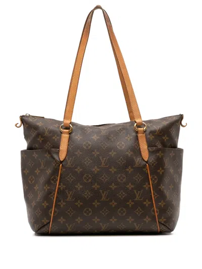 Pre-owned Louis Vuitton 2012 Monogram Totally Mm Tote Bag In Brown