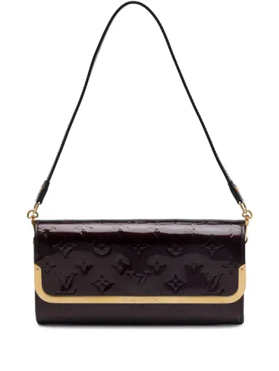 Pre-owned Louis Vuitton 2012 Monogram Vernis Ana Satchel In Purple