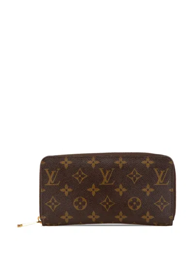 Pre-owned Louis Vuitton 2012 Monogram Zippy Wallet Long Wallets In Brown