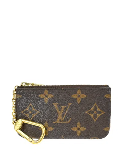 Pre-owned Louis Vuitton 2012 Monogram-pattern Coin Purse In Brown