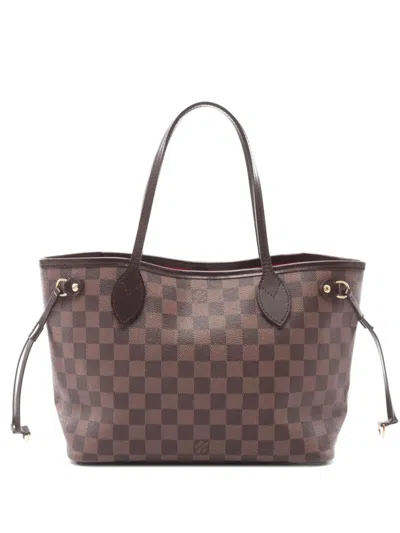 Pre-owned Louis Vuitton 2012 Neverfull Pm Tote Bag In Brown