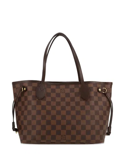 Pre-owned Louis Vuitton 2012 Neverfull Pm Tote Bag In Brown