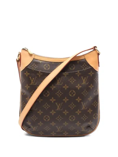 Pre-owned Louis Vuitton 2012 Odeon Pm Monogram Shoulder Bag In Brown