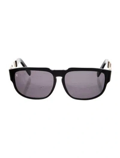 Pre-owned Louis Vuitton 2012 Oversize Sunglasses In Black