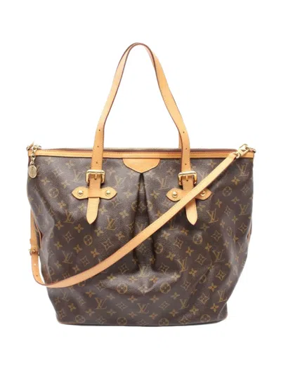 Pre-owned Louis Vuitton 2012 Palermo Gm Tote Bag In Brown