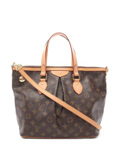 Pre-owned Louis Vuitton 2012 Palermo Pm Monogram Handbag In Brown