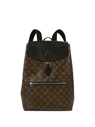 Pre-owned Louis Vuitton 2012 Palk Monogram-pattern Backpack In Brown