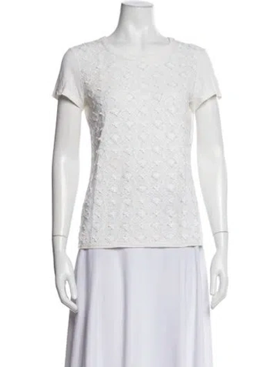 Pre-owned Louis Vuitton 2012 Patterned T-shirt In White