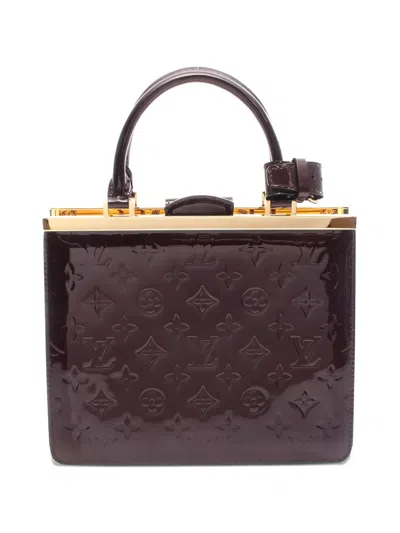 Pre-owned Louis Vuitton 2012 Pm Des Monogram Leather Tote Bag In Red