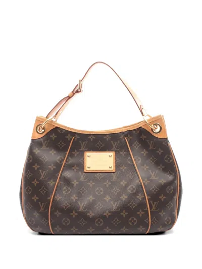 Pre-owned Louis Vuitton 2012 Pm Galliera Monogram Shoulder Bag In Brown