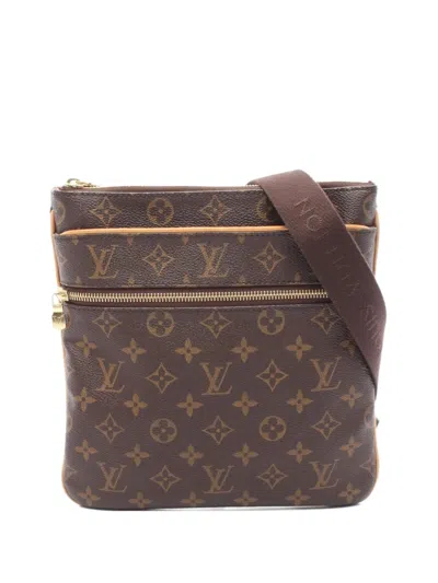 Pre-owned Louis Vuitton 2012 Pochette Valmy Shoulder Bag In Brown
