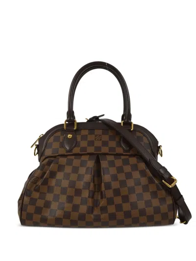 Pre-owned Louis Vuitton 2012  Trevi Pm Two-way Bag In Brown