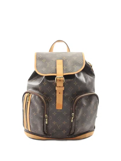 Pre-owned Louis Vuitton 2012 Sac Ad Bosforo Monogram Backpack In Brown