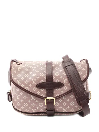 Pre-owned Louis Vuitton 2012 Saumur Pm Monogram Shoulder Bag In Red