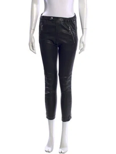 Pre-owned Louis Vuitton 2012 Skinny Leg Pants In Black