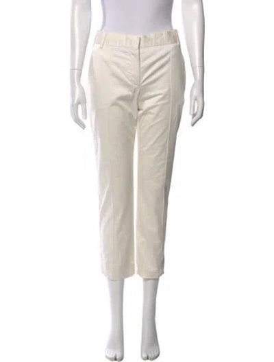 Pre-owned Louis Vuitton 2012 Straight Leg Pants In White