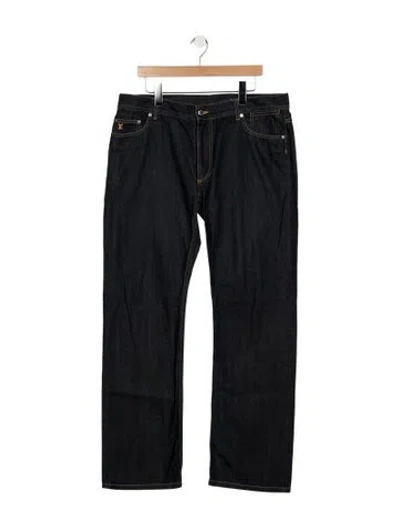 Pre-owned Louis Vuitton 2012 Straight-leg Jeans In Blue