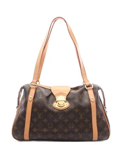 Pre-owned Louis Vuitton 2012 Stresa Pm Shoulder Bag In Brown