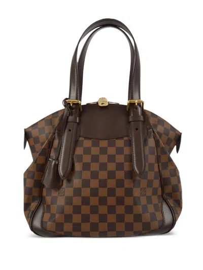 Pre-owned Louis Vuitton 2012 Verona Mm Handbag In Brown