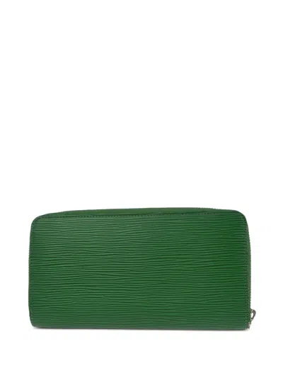 Pre-owned Louis Vuitton 2012 Zippy Épi Wallet In Green