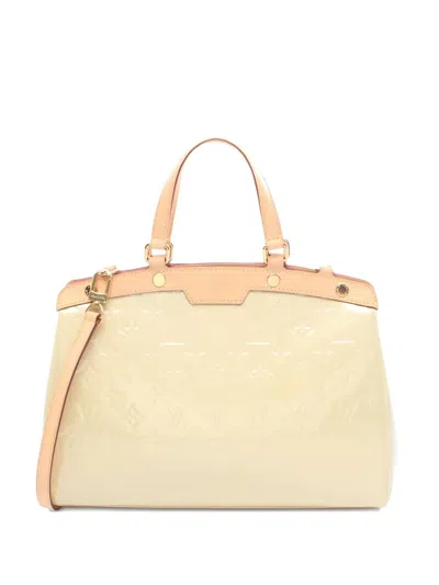 Pre-owned Louis Vuitton 2013 Blair Mm Monogram Embossed Tote Bag In Neutral