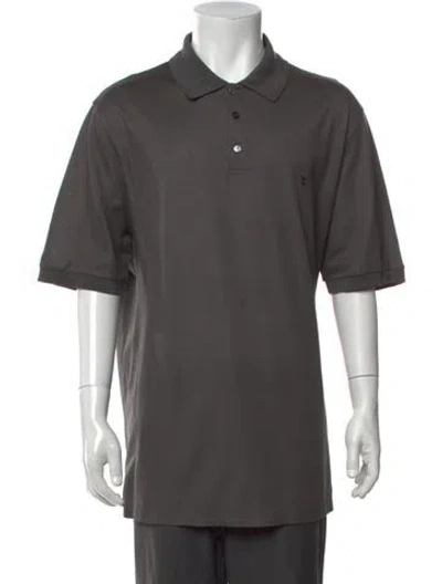 Pre-owned Louis Vuitton 2013 Collar Polo Shirt In Grey