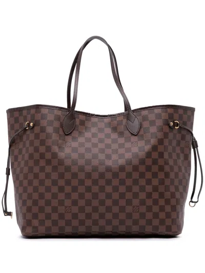 Pre-owned Louis Vuitton 2013 Damier Ebene Neverfull Gm Tote Bag