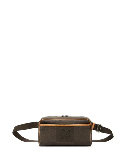 Pre-owned Louis Vuitton 2013 Damier Geant Acrobat Belt Bag In Brown