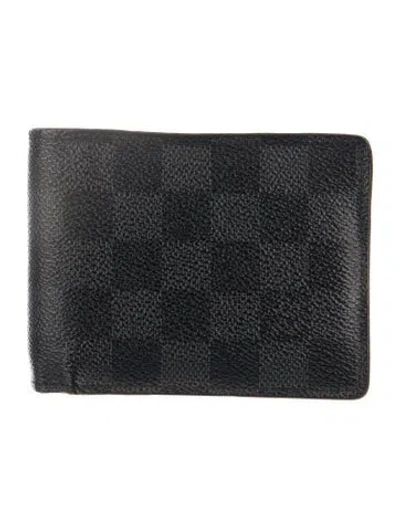 Pre-owned Louis Vuitton 2013 Damier Graphite Pattern Multiple Wallet In Gray