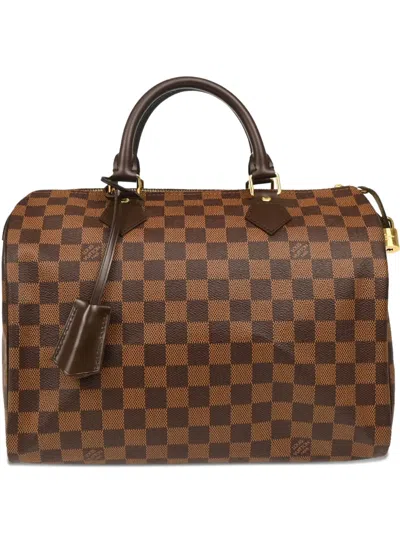 Pre-owned Louis Vuitton 2013 Damier Speedy 30 Handbag In Neutrals