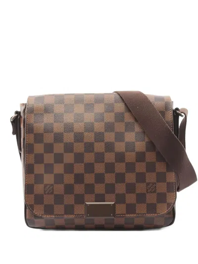 Pre-owned Louis Vuitton 2013 District Pm Damier Ebène Shoulder Bag In Brown