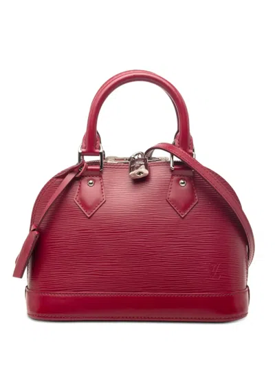 Pre-owned Louis Vuitton 2013 Epi Alma Bb Satchel In Pink