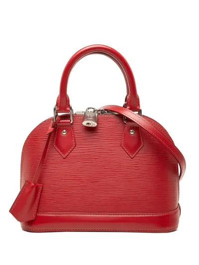 Pre-owned Louis Vuitton 2013 Epi Alma Bb Satchel In Red