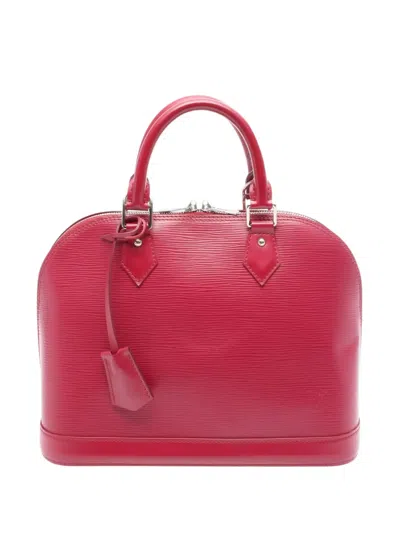 Pre-owned Louis Vuitton 2013 Epi Alma Pm Handbag In Red