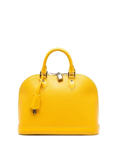 Pre-owned Louis Vuitton 2013 Epi Alma Pm Handbag In Yellow