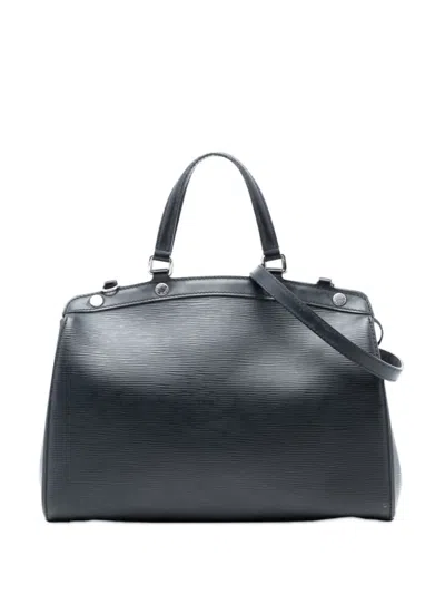 Pre-owned Louis Vuitton 2013 Epi Brea Mm Satchel In Black