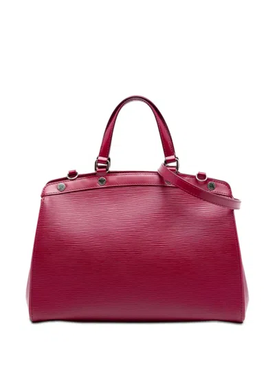 Pre-owned Louis Vuitton 2013 Epi Brea Mm Satchel In Pink