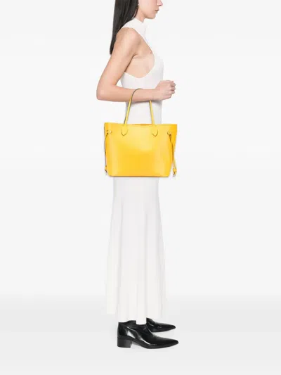 Pre-owned Louis Vuitton 2013 Epi Neverfull Mm Tote Bag In Yellow