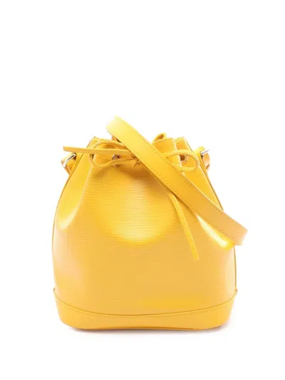 Pre-owned Louis Vuitton 2013 Epi Noe Bb Bucket Bag In Yellow