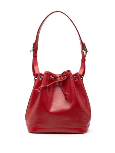 Pre-owned Louis Vuitton 2013 Epi Petit Noe Bucket Bag In Red