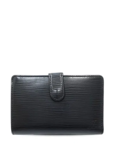 Pre-owned Louis Vuitton 2013 Epi Porte Monnaie Billets Viennois Small Wallets In Black