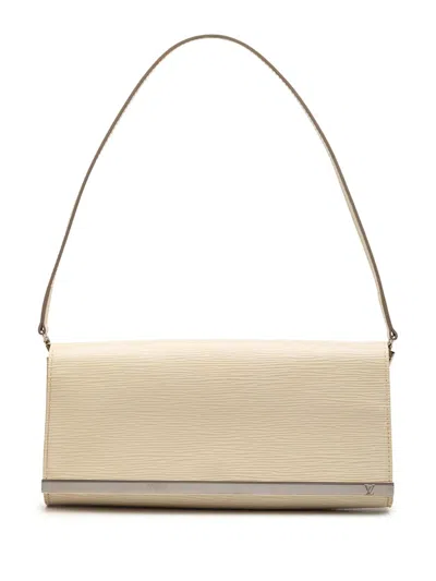 Pre-owned Louis Vuitton 2013 Epi Sevigne Clutch Shoulder Bag In Brown