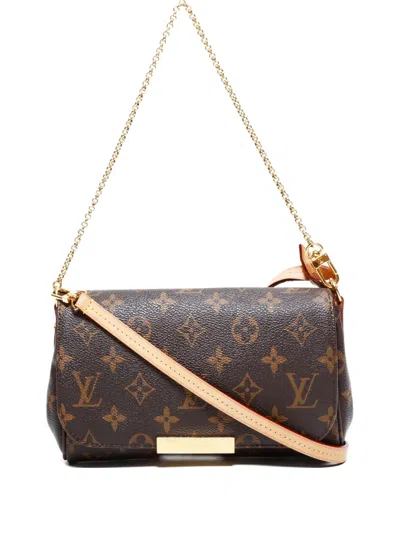Pre-owned Louis Vuitton 2013 Favorite Pm Shoulder Bag In Brown