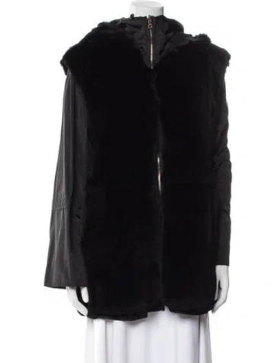 Pre-owned Louis Vuitton 2013 Fur Jacket In Black
