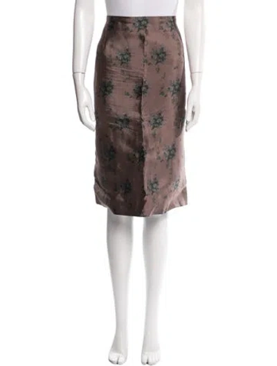 Pre-owned Louis Vuitton 2013 Knee-length Skirt In Brown